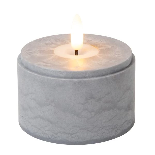 Lucide VELAS - Lámpara de mesa - Batería/pilas - Ø 8 cm - LED - 3x0,2W 2700K - Ahumado - Set de 3 - detalle 7